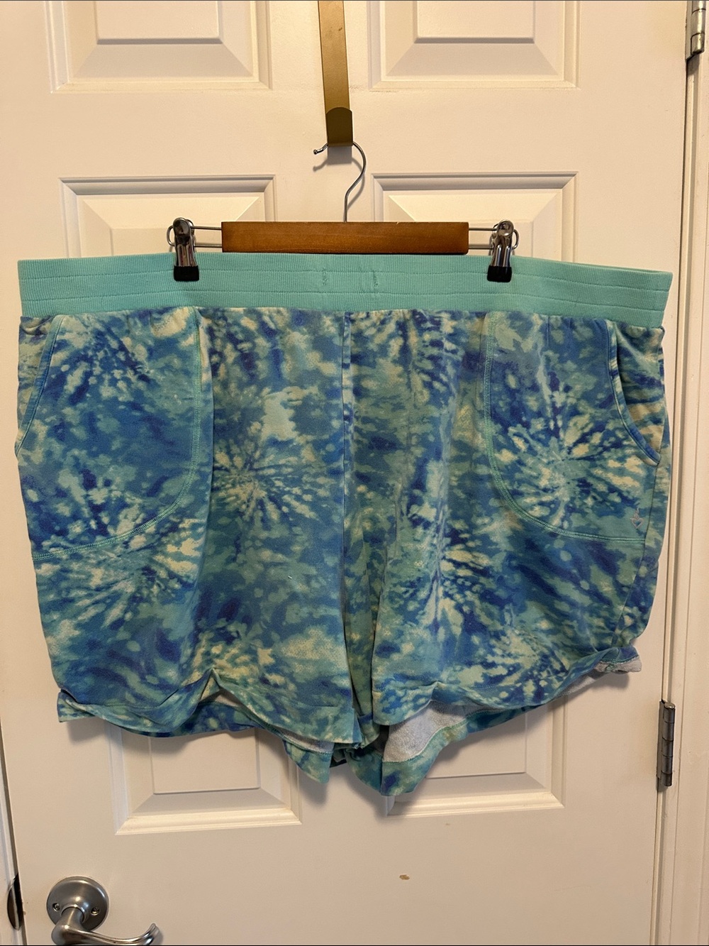 torrid Blue & Aqua Tie-Dye Lounge Shorts